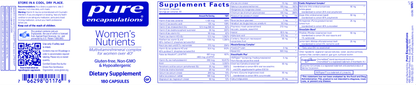 Women's Nutrients