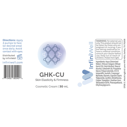 GHK-CU- Cosmetic for Healthy Skin Aging and Wrinkle Support